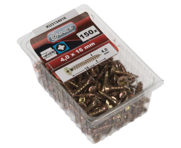 TORNILLOS UNIVERSALES GALVANIZADO PZ 4.0x16 BLISTER 150UD