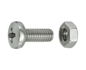 TUERCAS CABEZA CILINDRICA FRESADA INOX M4x10 BLISTER 20UD