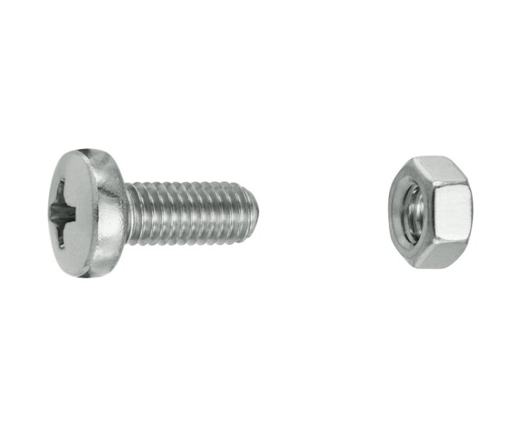 TUERCAS CABEZA CILINDRICA FRESADA INOX M5x12 BLISTER 8UD