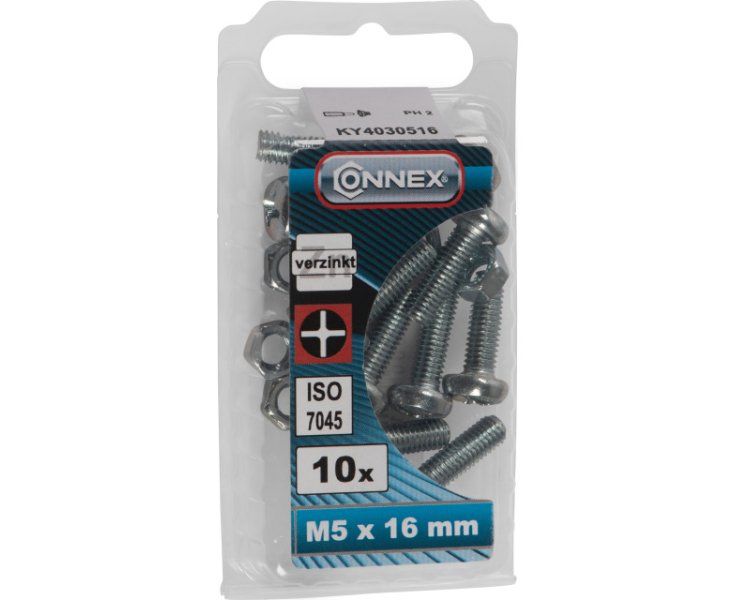 TUERCAS CABEZA CILINDRICA RANURADA 5x16 BLISTER 10UD