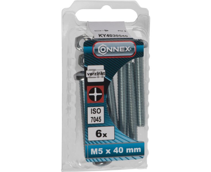 TUERCAS CABEZA CILINDRICA RANURADA 5x40 BLISTER 6UD