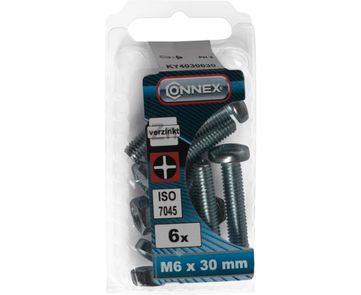 TUERCAS CABEZA CILINDRICA RANURADA 6x30 BLISTER 6UD