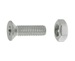 TUERCAS CABEZA PLANA FRESADA A4 3x10 BLISTER 16UD