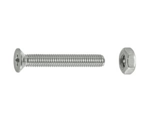 TUERCAS CABEZA PLANA FRESADA A4 3x20 BLISTER 16UD