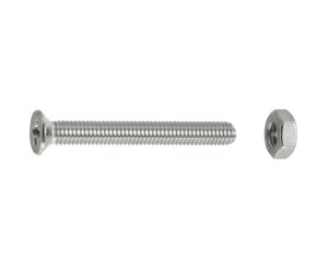TUERCAS CABEZA PLANA FRESADA A4 3x25 BLISTER 16UD