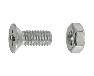 TUERCAS CABEZA PLANA FRESADA A4 4x10 BLISTER 20UD