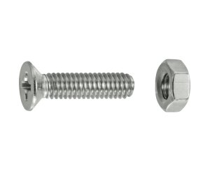 TUERCAS CABEZA PLANA FRESADA A4 4x16 BLISTER 20UD