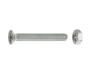 TUERCAS CABEZA PLANA FRESADA A4 5x30 BLISTER 8UD
