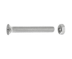 TUERCAS CABEZA PLANA FRESADA A4 5x40 BLISTER 6UD