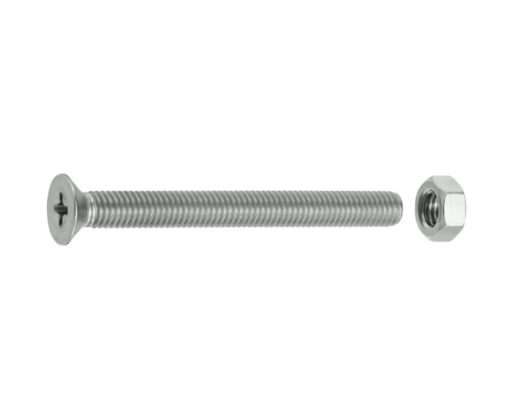 TUERCAS CABEZA PLANA FRESADA A4 5x50 BLISTER 4UD