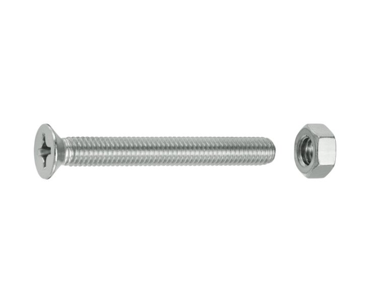 TUERCAS CABEZA PLANA FRESADA A4 6x50 BLISTER 4UD