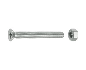 TUERCAS CABEZA PLANA FRESADA A4 6x50 BLISTER 4UD