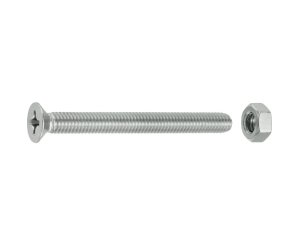 TUERCAS CABEZA PLANA FRESADA A4 6x60 BLISTER 4UD