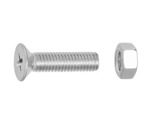 TUERCAS CABEZA PLANA FRESADA CINCADA 5x20 BLISTER 20UD