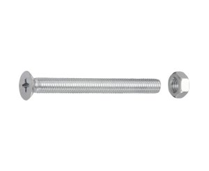 TUERCAS CABEZA PLANA FRESADA CINCADA 5x50 BLISTER 10UD