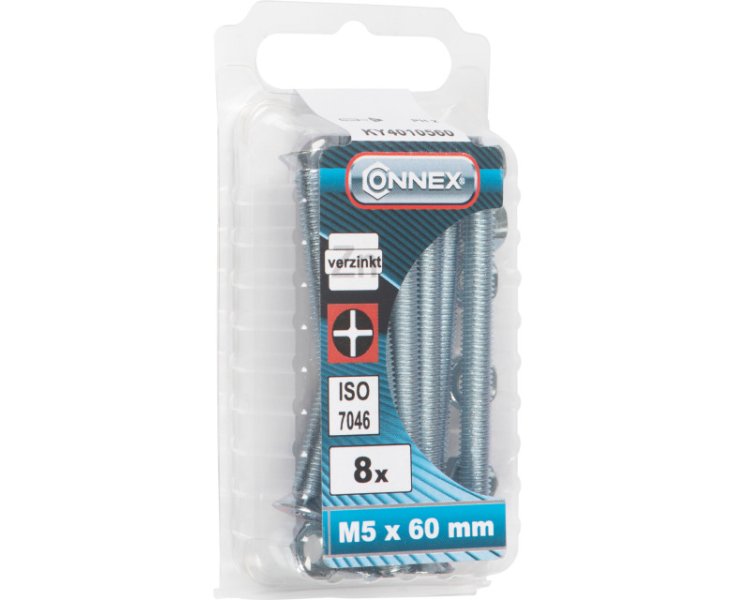 TUERCAS CABEZA PLANA FRESADA CINCADA 5x60 BLISTER 8UD