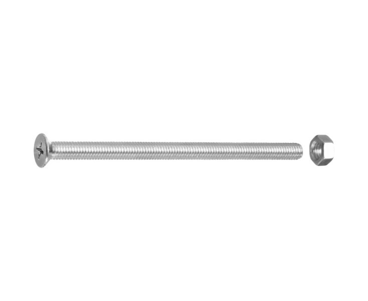 TUERCAS CABEZA PLANA FRESADA CINCADA 5x80 BLISTER 8UD