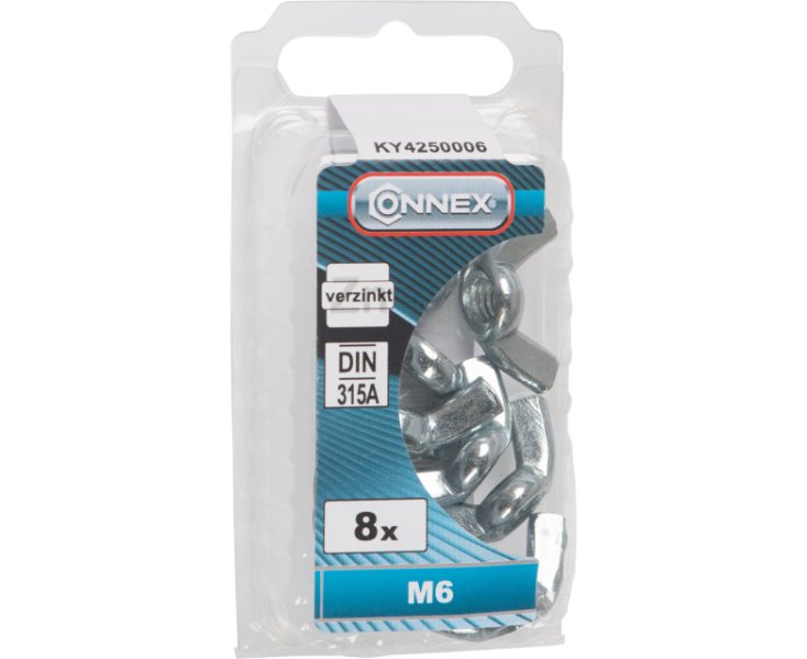 TUERCAS CON OREJAS CINCADO M6 BLISTER 8UD