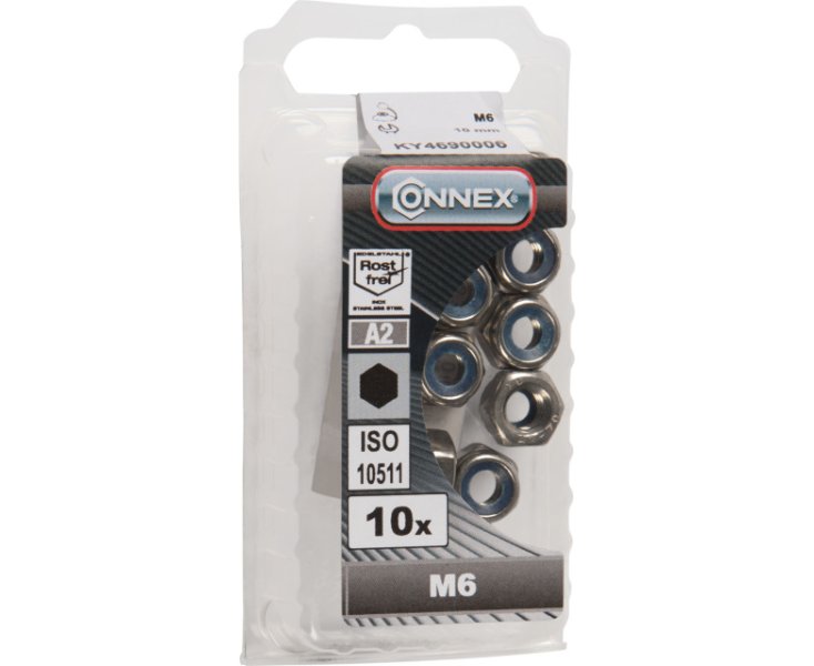 TUERCAS STOP INOX M6 BLISTER 10UD