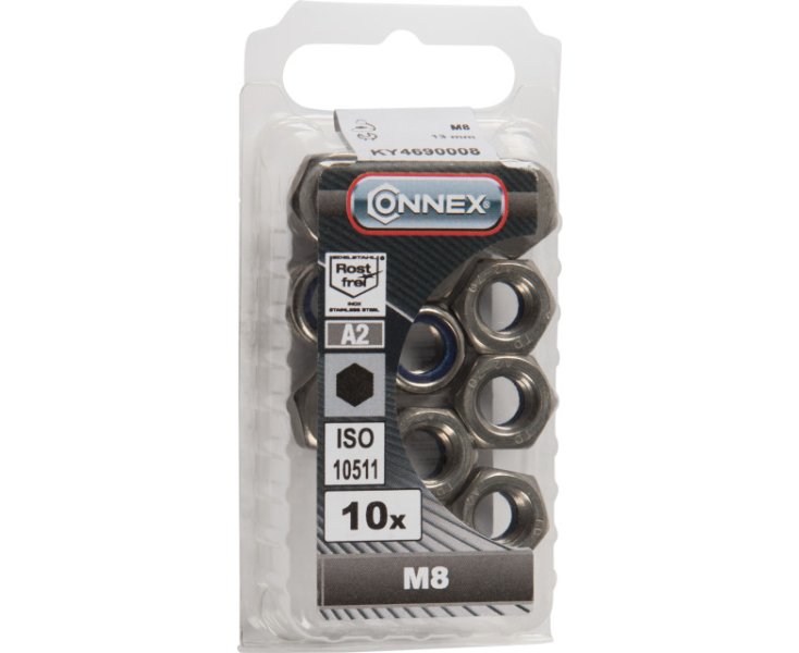 TUERCAS STOP INOX M8 BLISTER 10UD