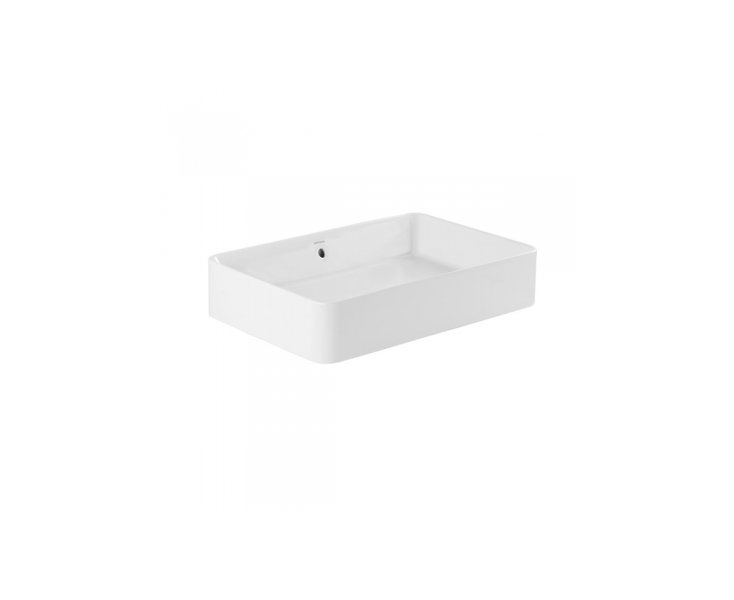 LAVABO SANLIFE S/ENCIMERA 60x40 S/ORIFICIO BLANCO