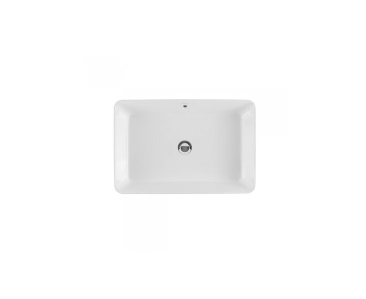 LAVABO SANLIFE S/ENCIMERA 60x40 S/ORIFICIO BLANCO