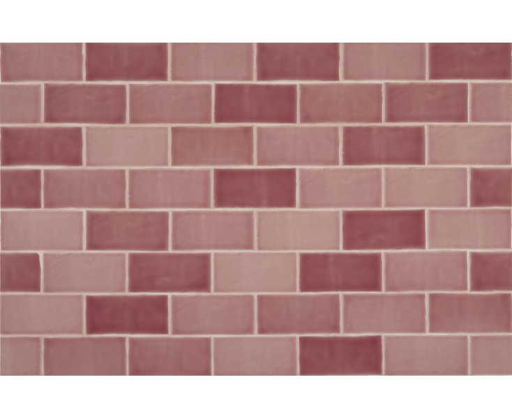 NEW ZELLIGE BLUSH BRILLO 6.5x13x0.9