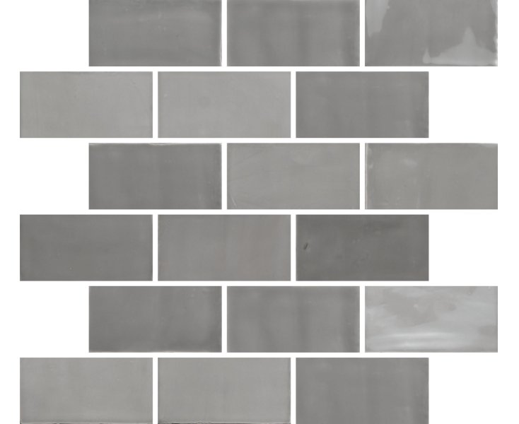 NEW ZELLIGE SMOKE BRILLO 6.5x13x0.9
