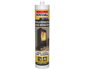 SOUDAL MASILLA REFRACTARIA NEGRA 290ML