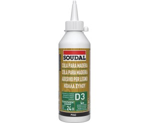 SOUDAL COLA MADERA BLANCA RESISTENTE AL AGUA 250gr.