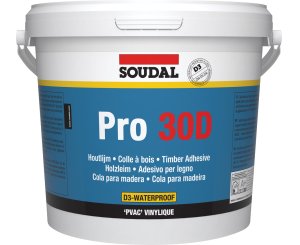 SOUDAL COLA MADERA BLANCA RESISTENTE AL AGUA PRO 5kg.