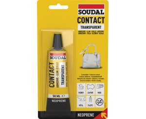 SOUDAL COLA CONTACTO TRANSPARENTE BLISTER 50ml.