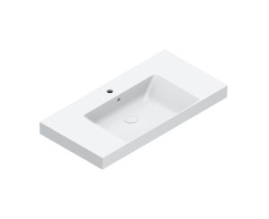 LAVABO NEW ZERO 100 UP 100x50 BLANCO BRILLO