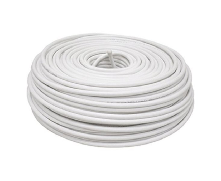 MANGUERA REDONDA H05VV-F 2x1mm2 5m BLANCA