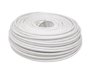 MANGUERA REDONDA H05VV-F 2x1mm2 5m BLANCA