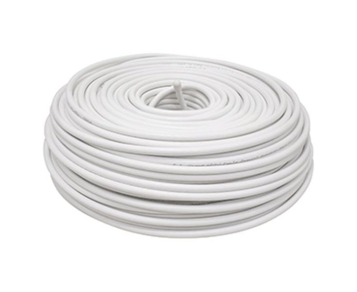 MANGUERA REDONDA H05VV-F 2x1mm2 10m BLANCA