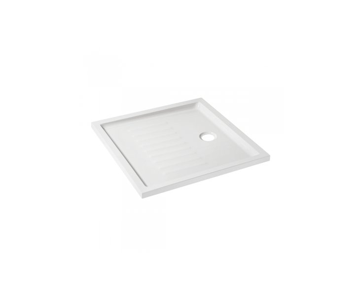 PLATO DUCHA ACRILICO PIANO 090x90x3,5 BLANCO