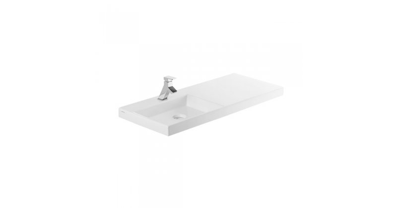 LAVABO VISTA MURAL 100x43 C/ORIFICIO BLANCO