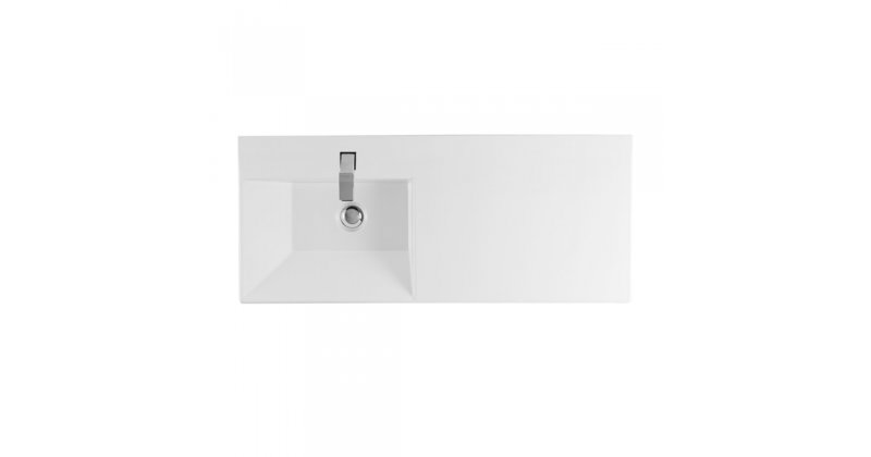 LAVABO VISTA MURAL 100x43 C/ORIFICIO BLANCO