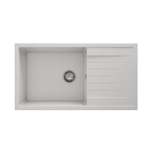FREGADERO GRANITO SOBRE ENCIMERA 1C1E 900x490 BLANCO
