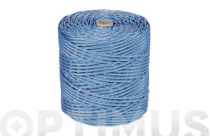 CORDON POLIPROPILENO ALMA TEXTURADA Ø4MM 200MT AZUL/BLANCO