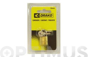 CANDADO LATON BLISTER DRAKO 15MM