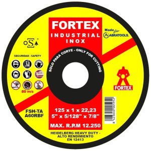 DISCO ABRATOOLS FORTEX INDUSTRIAL INOX 125 A60RBF