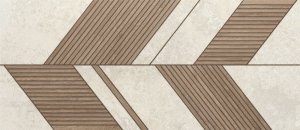 3300 RAPOLANO WHITE RELIEVE ARROW RECT. 64x147.5