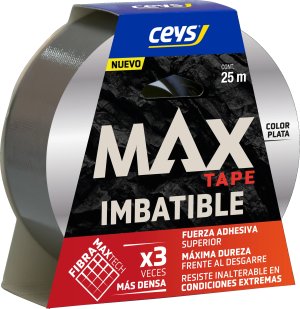 CEYS MAX TAPE PLATA 25Mx48MM