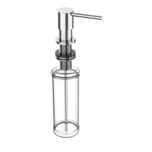 DISPENSADOR JABON 400ml RECARGA SUPERIOR CROMO