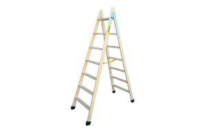 ESCALERA MADERA TIJERA 7+7 PELDAÑOS