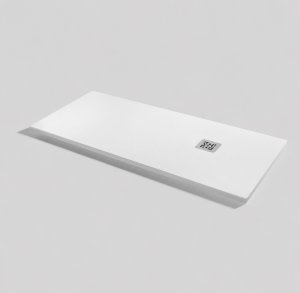 PLATO DUCHA RESINA BASE ZERO BLANCO 160x70