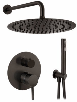 CONJUNTO DUCHA KIT MINIMA GUN CEPILLADO EMPOTRABLE