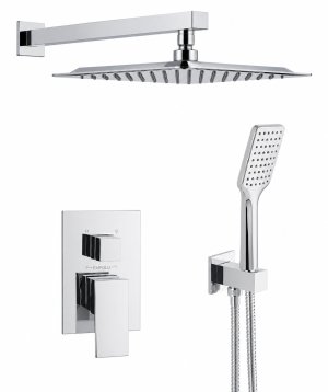 CONJUNTO DUCHA KIT CUBIC 2VIAS EMPOTRABLE CROMO